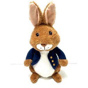 Kohl's Cares Peter Rabbit Plush Brown White Blue Coat 11" Stuffed Bunny Rabbit